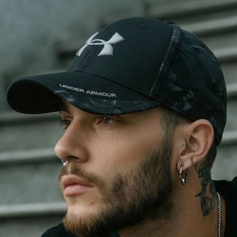 Under Armour Black and Gray Cap